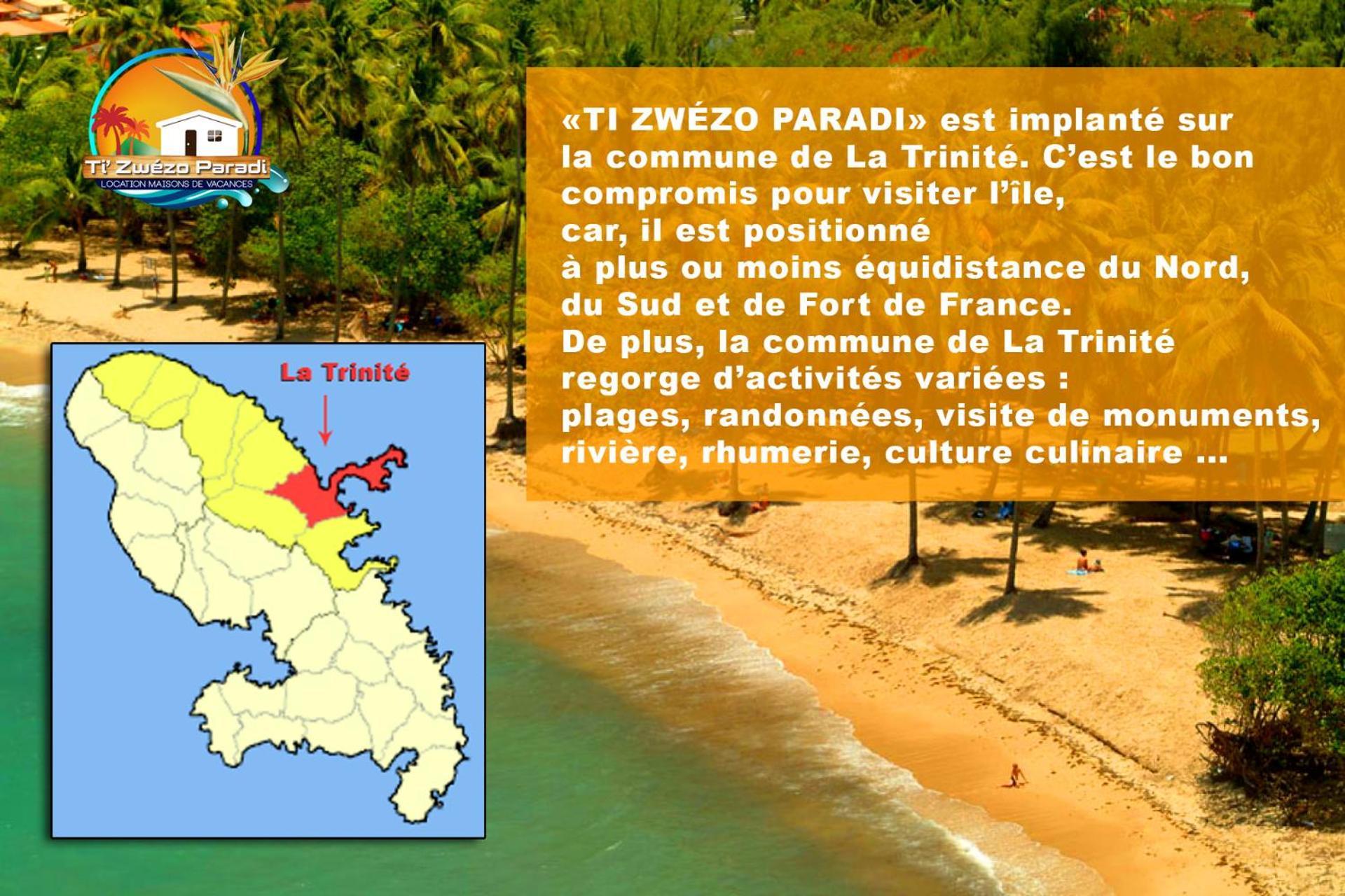 F3 Hibiscus - Piscine Chauffee - Vue Mer - 9 Min De La Plage - Ti Zwezo Paradi La Trinité Dış mekan fotoğraf
